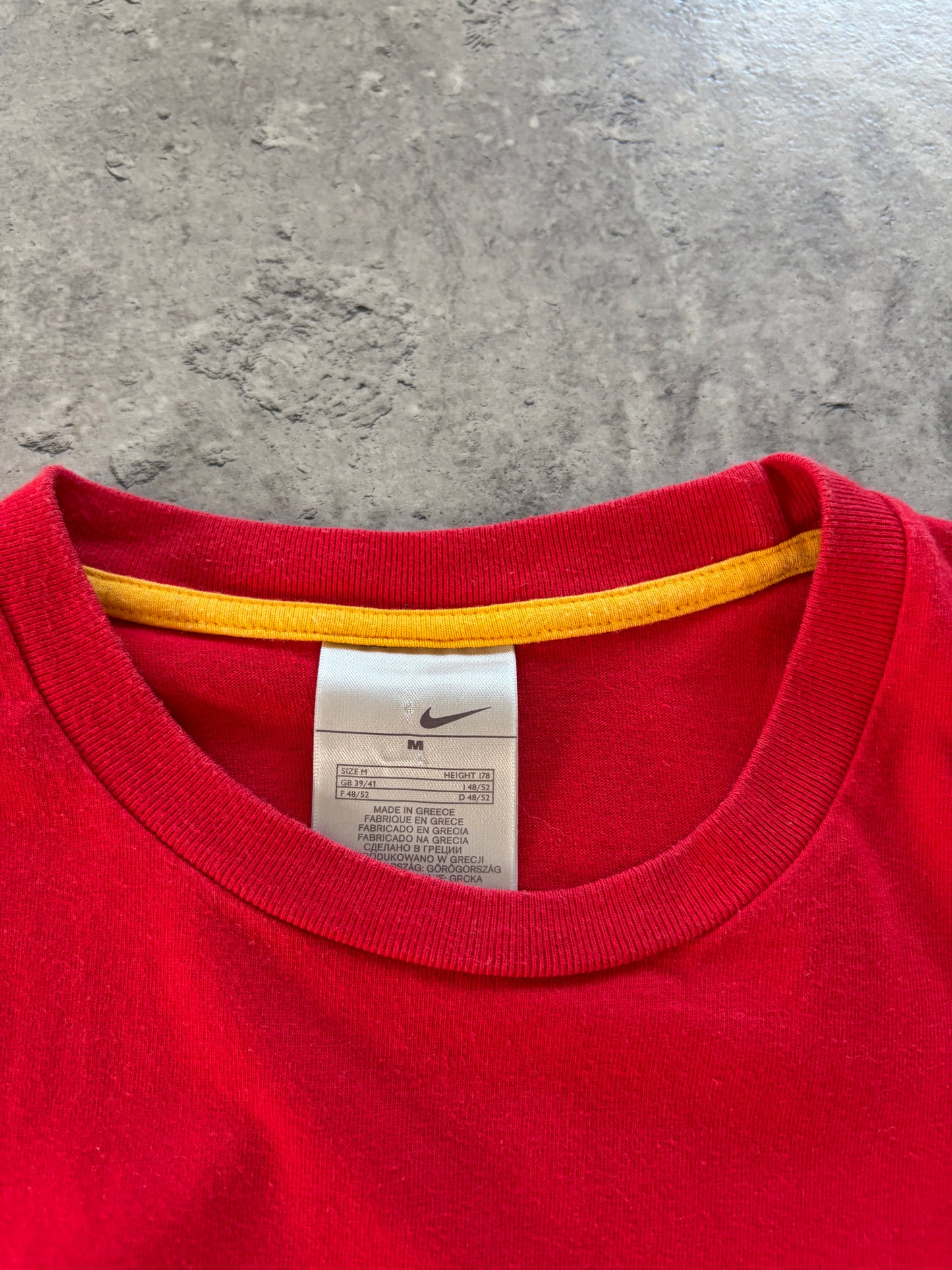Vintage Nike T-Shirt Red Baggy Silver Tag 90s
