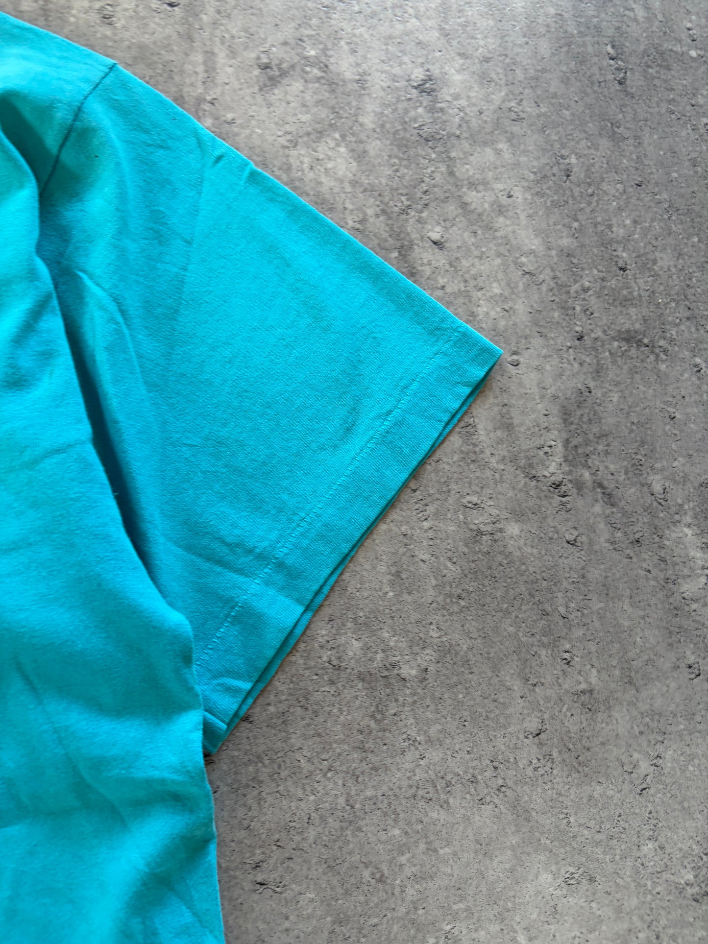 Vintage Blue T-Shirt 1995 Rare Single Stitch USA