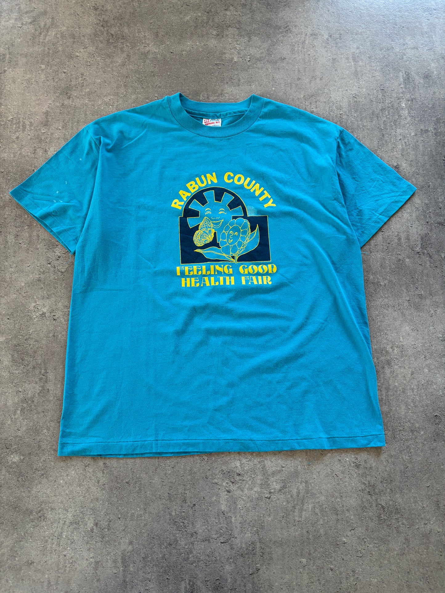 Vintage Blue T-Shirt 1989 Rare USA 90s 00s og