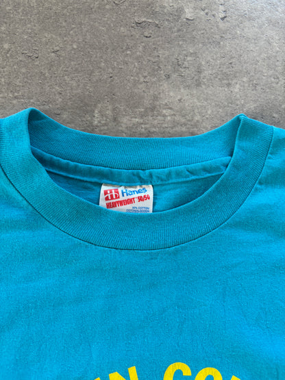 Vintage Blue T-Shirt 1989 Rare USA 90s 00s og