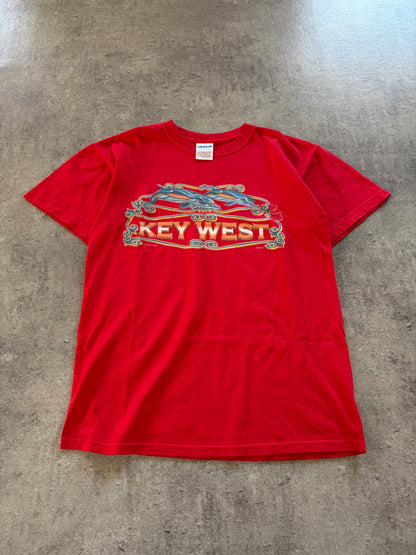 Vintage Red T-Shirt Key West 2008 Promo 90s