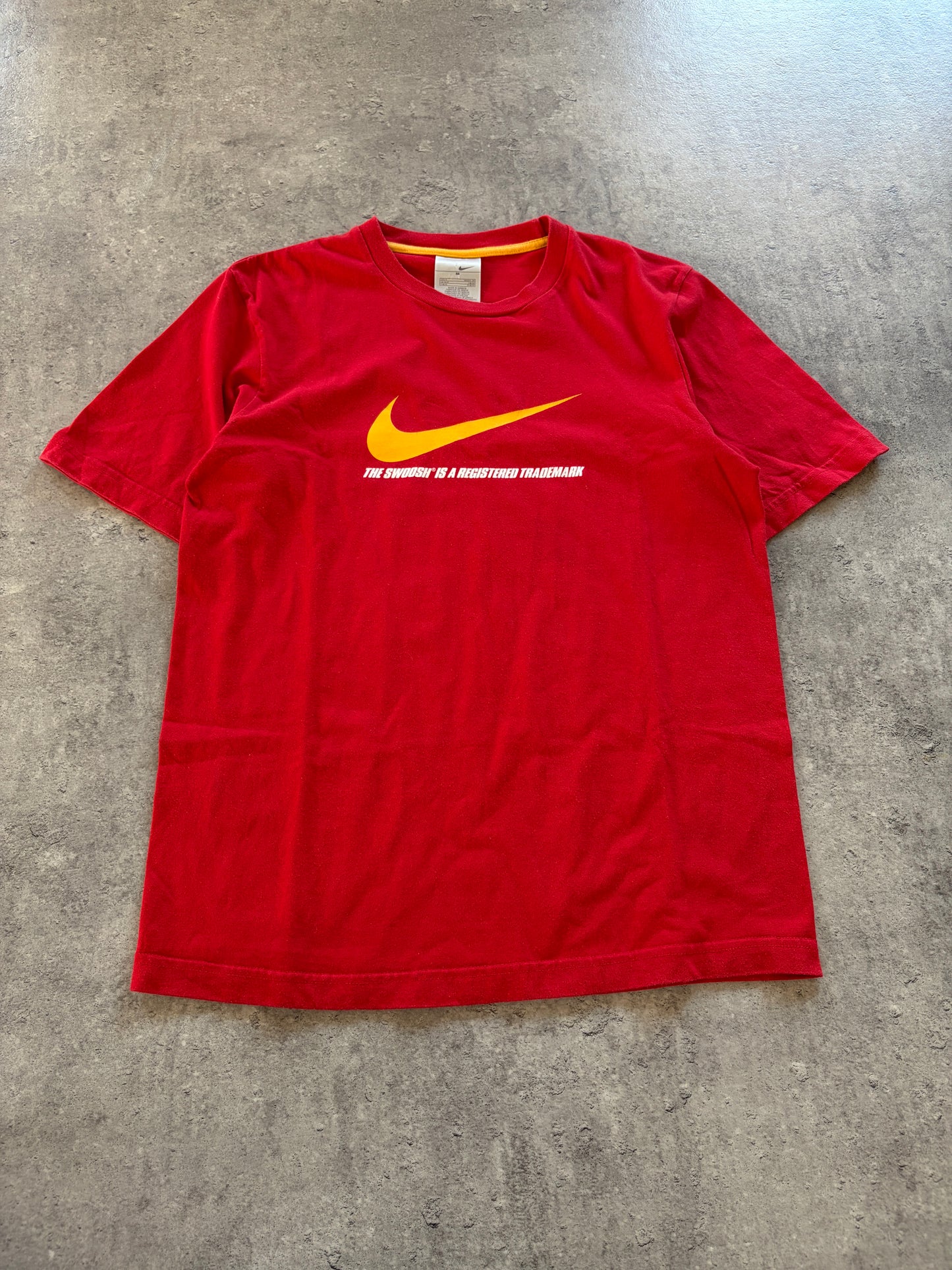 Vintage Nike T-Shirt Red Baggy Silver Tag 90s