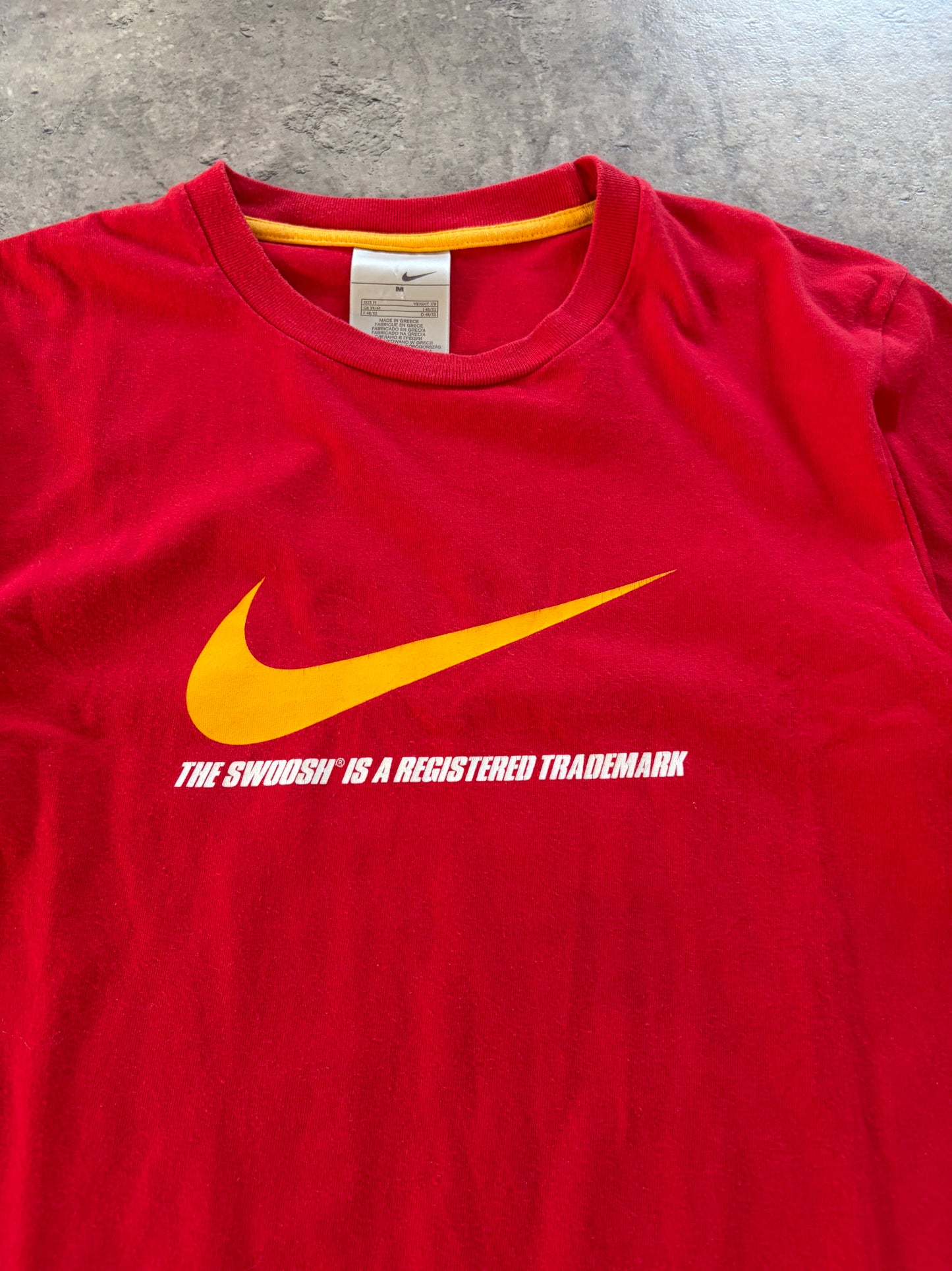 Vintage Nike T-Shirt Red Baggy Silver Tag 90s