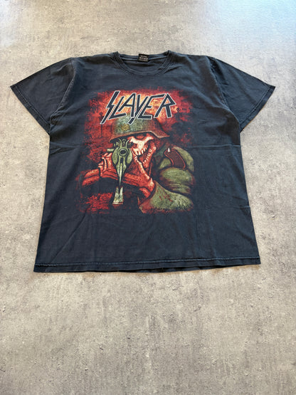 Vintage Black Slayer T-Shirt Band Promo Rare 90s