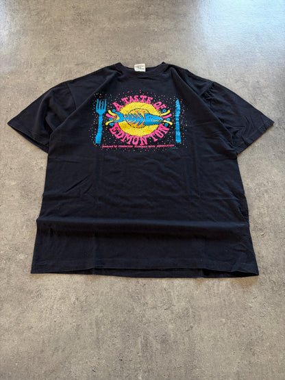 Vintage Black T-Shirt 1990 Promo Rare single stitch