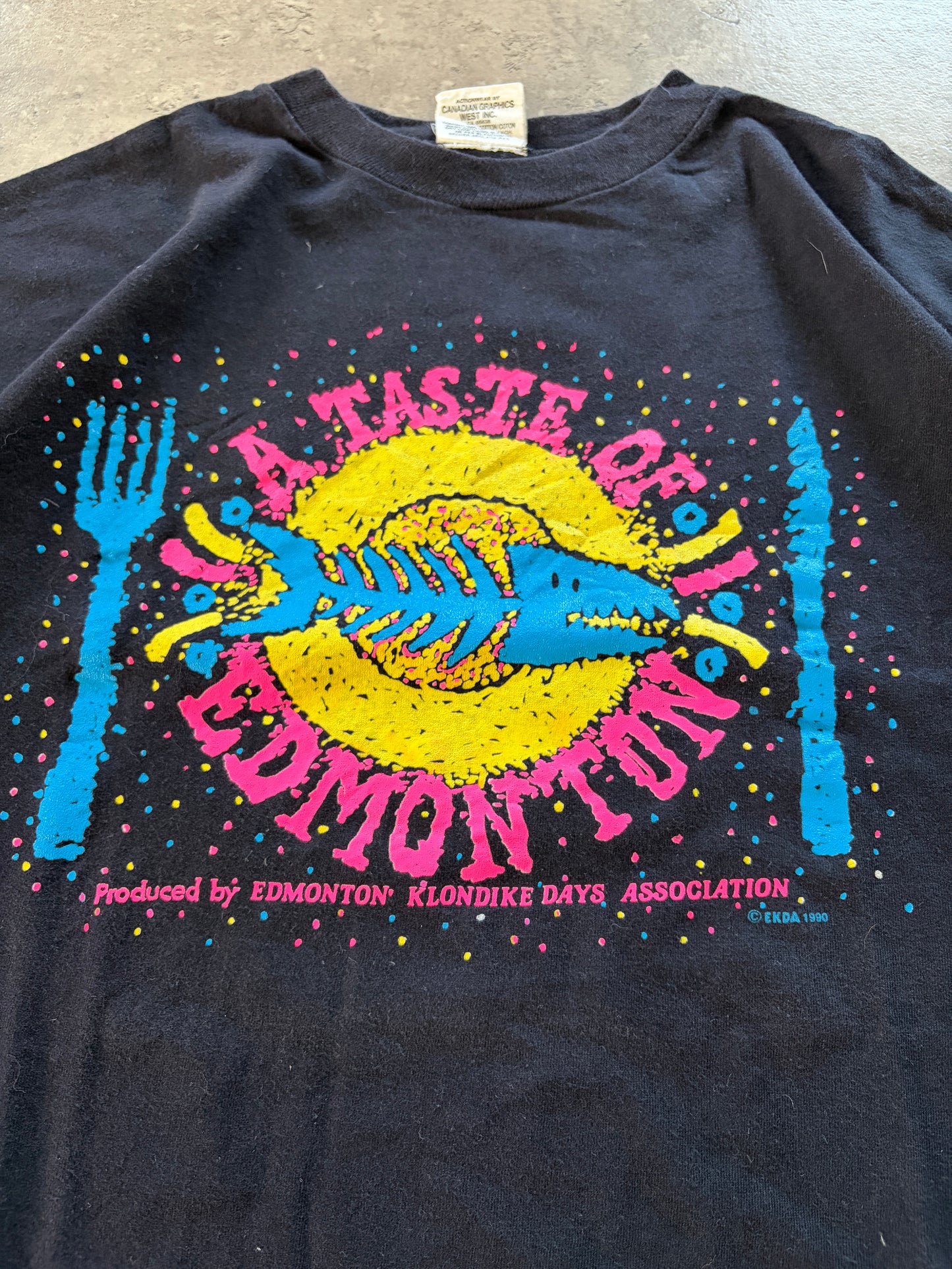 Vintage Black T-Shirt 1990 Promo Rare single stitch