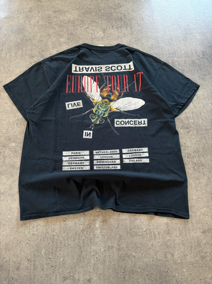 Black T-Shirt Travis Scott 2017 EU Tour Rare Gildian Tag