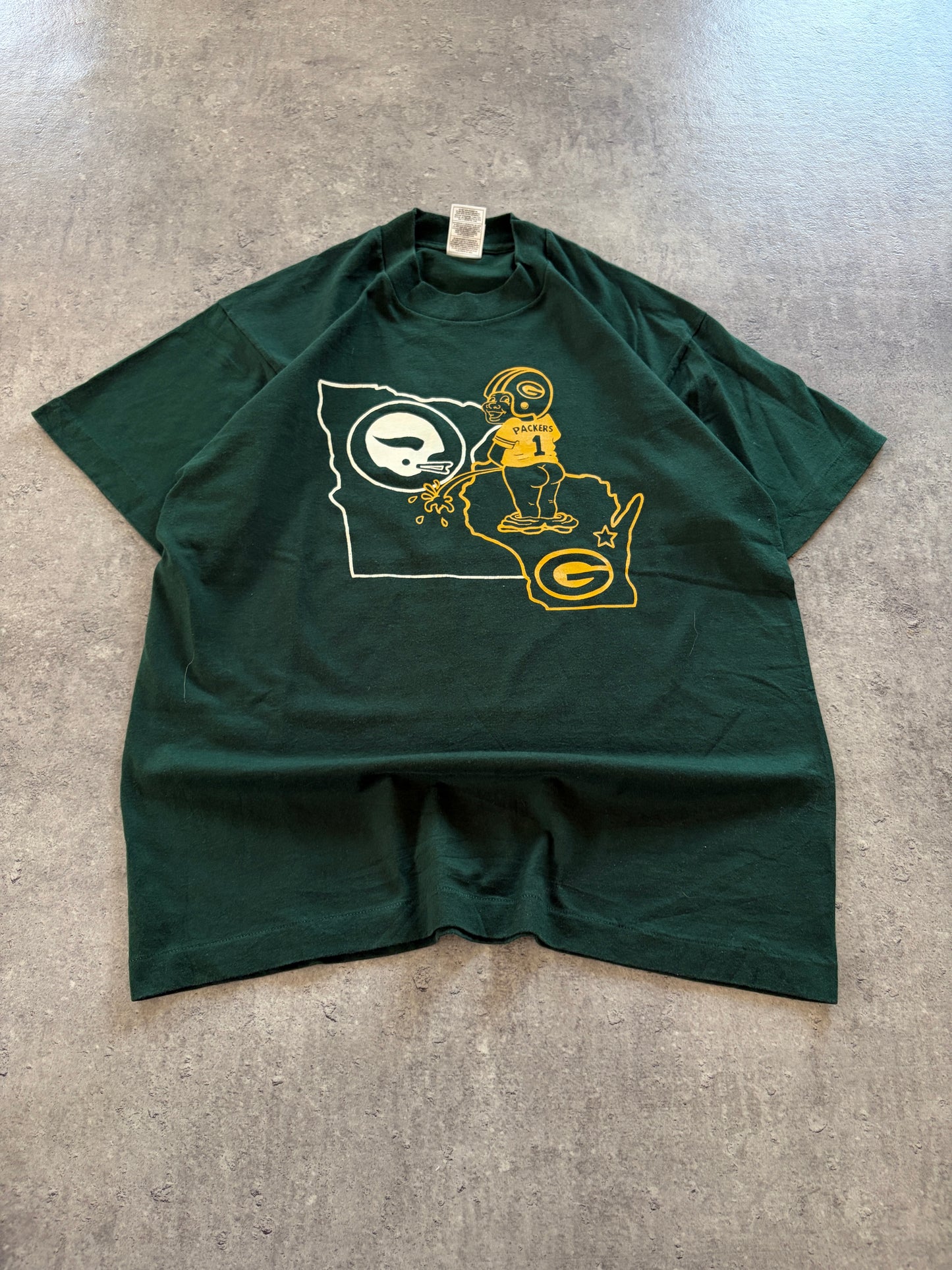 Vintage Green T-Shirt Green Bay Single Stitch USA
