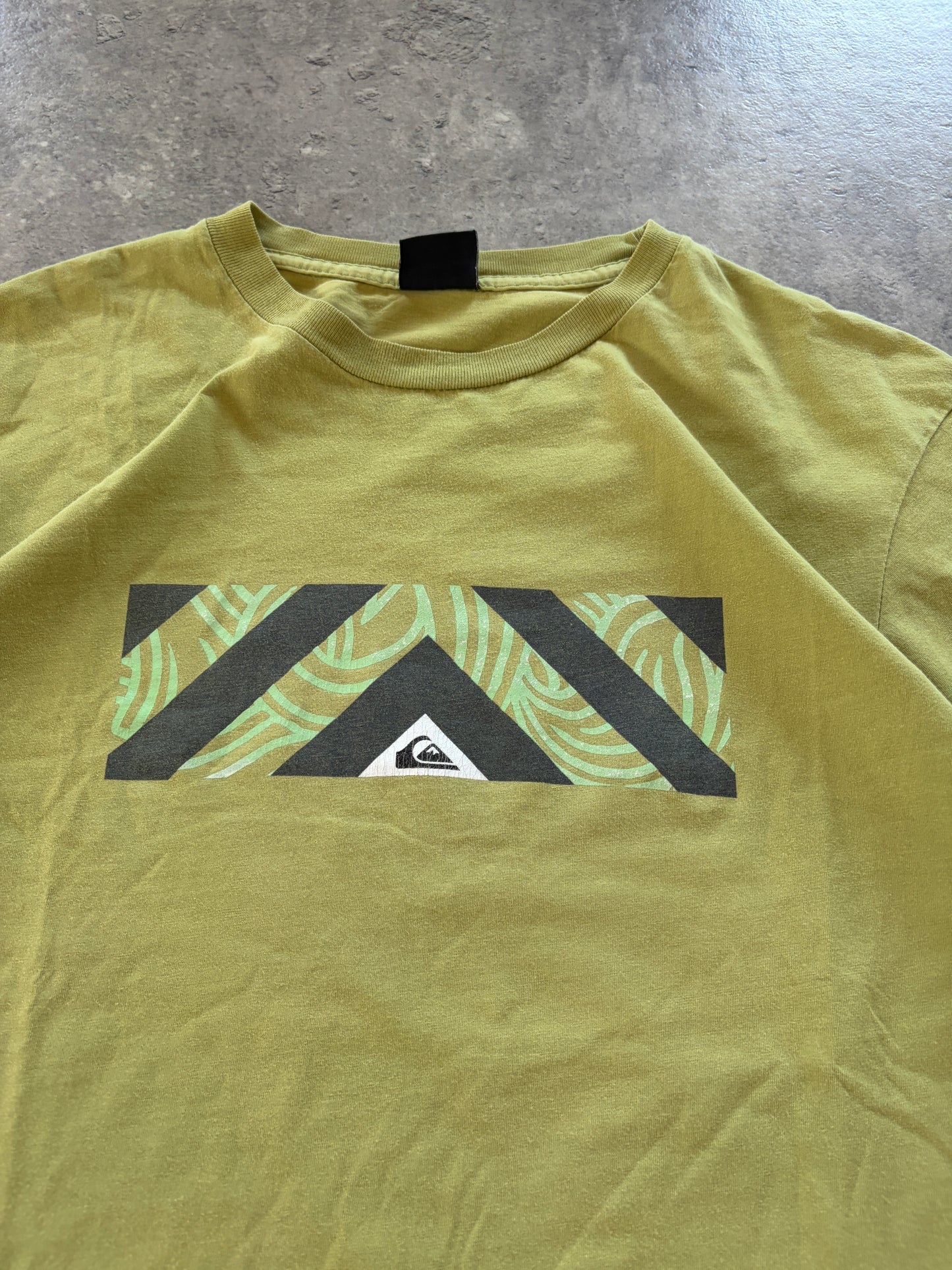 Vintage Khaki Quiksilver T-Shirt Surf 90s