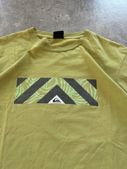 Vintage Khaki Quiksilver T-Shirt Surf 90s