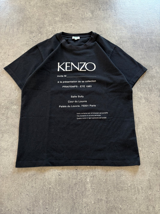 Black Kenzo T-Shirt Luxury Rare 00s