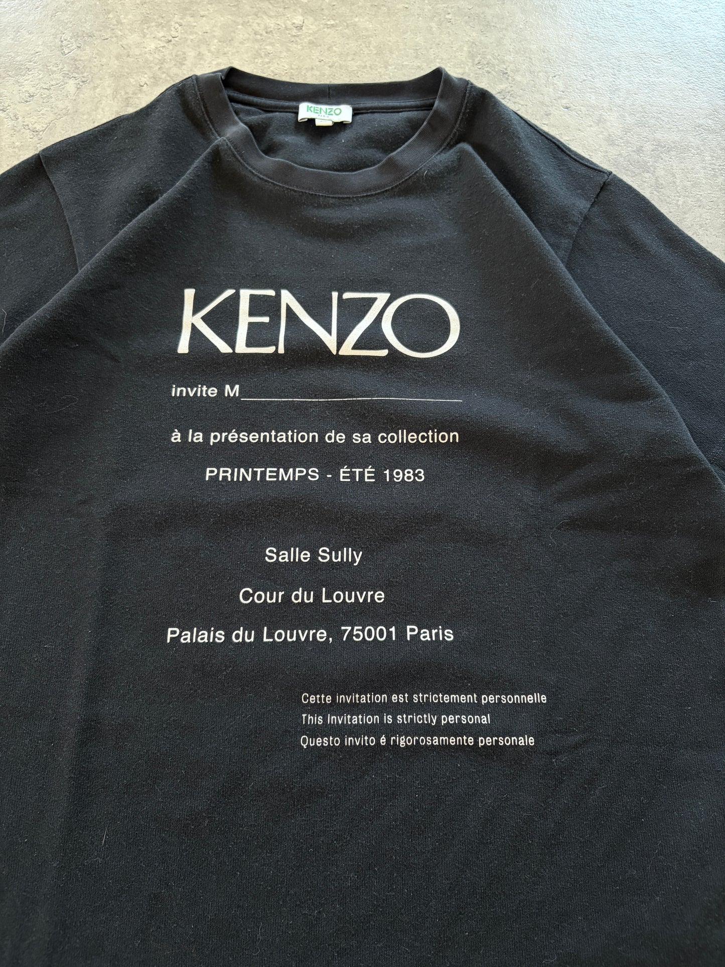 Black Kenzo T-Shirt Luxury Rare 00s