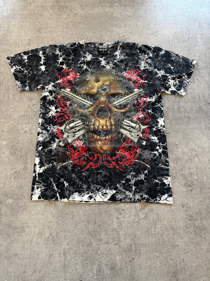 Vintage T-Shirt Aop Skull Baggy Rare
