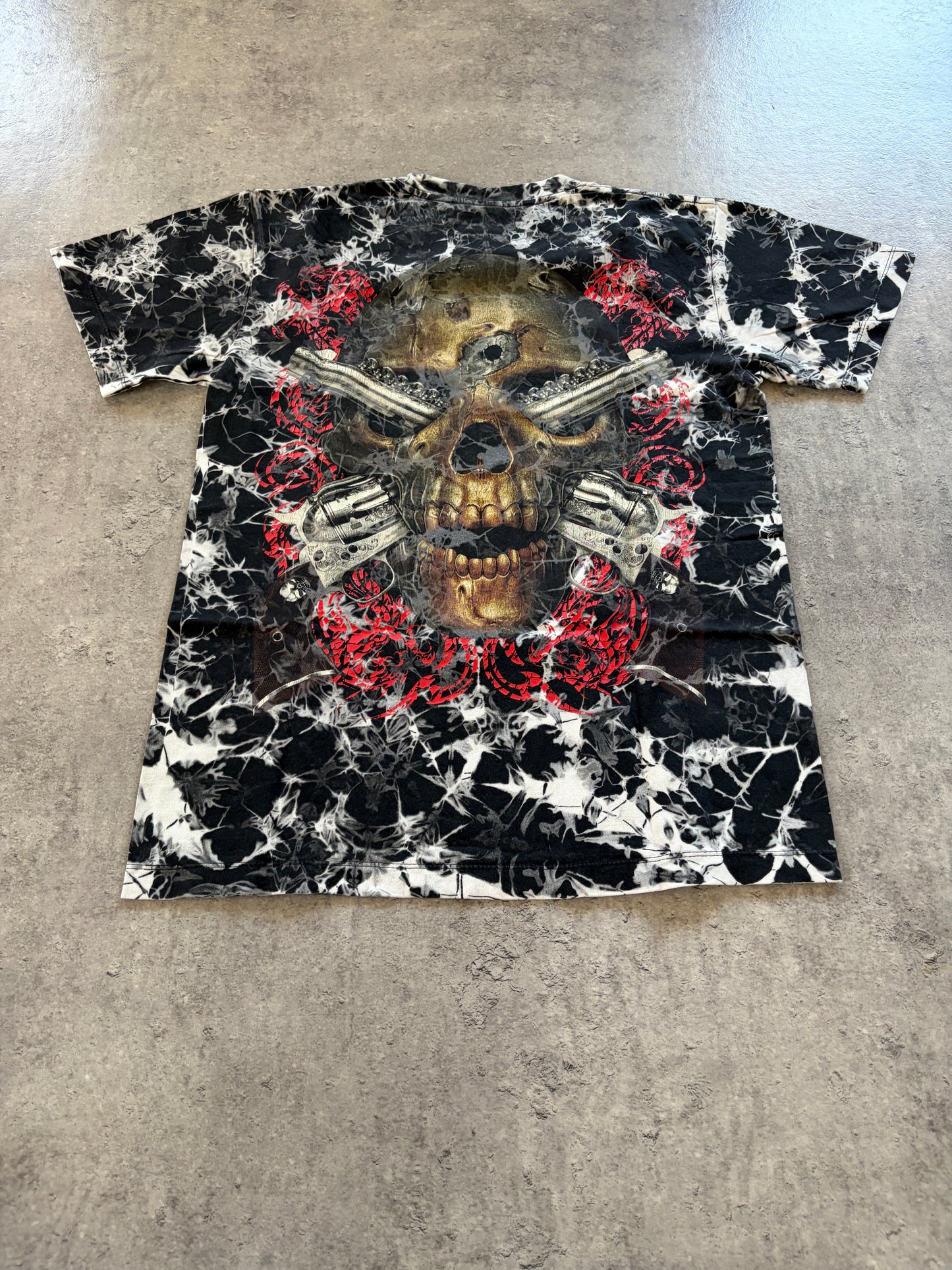 Vintage T-Shirt Aop Skull Baggy Rare