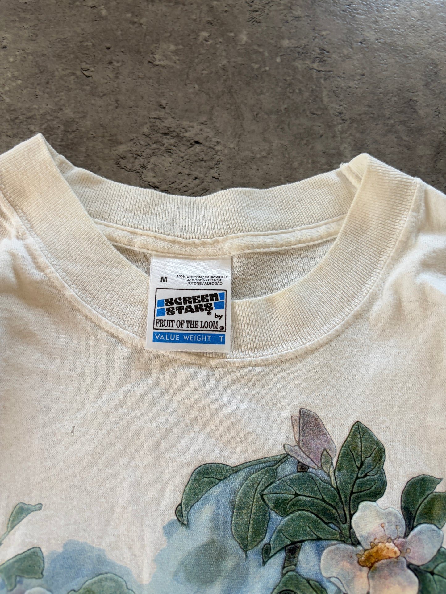 Vintage White T-Shirt Mallorca Single Stitch rare