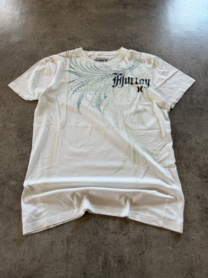 Vintage White T-Shirt Hurley Surf 90s 00s