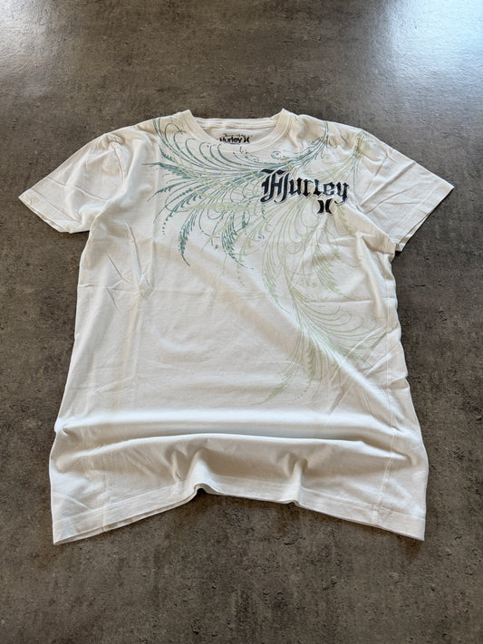 Vintage White T-Shirt Hurley Surf 90s 00s
