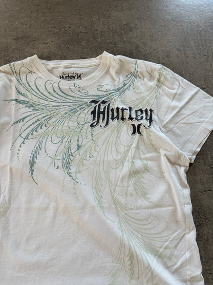 Vintage White T-Shirt Hurley Surf 90s 00s