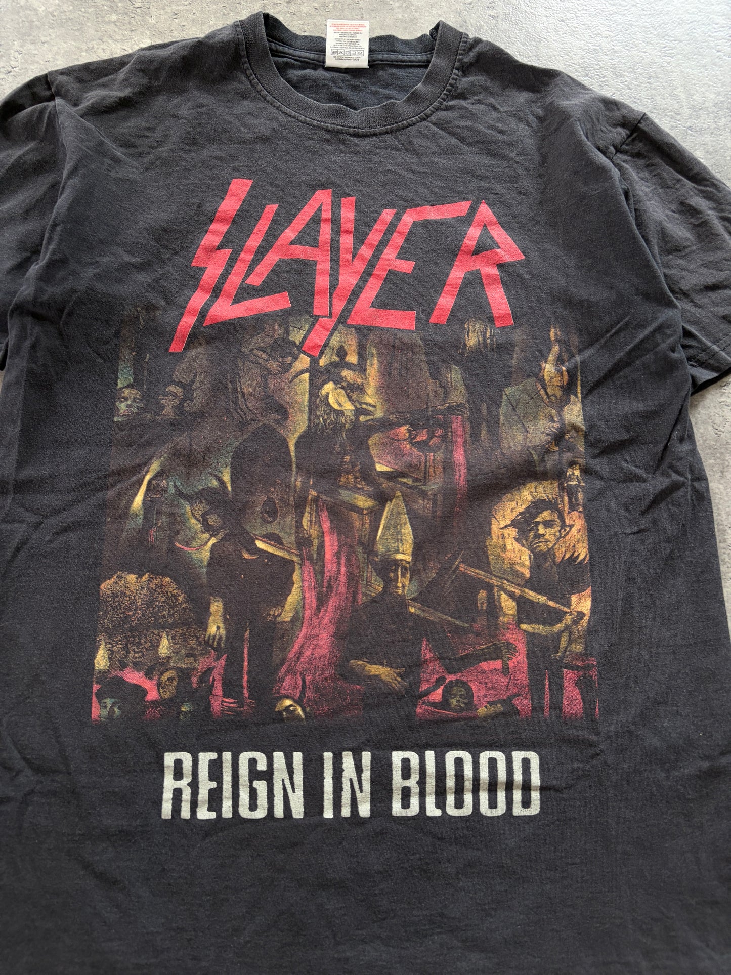 Vintage Black Slayer Reign In Blood Tee
