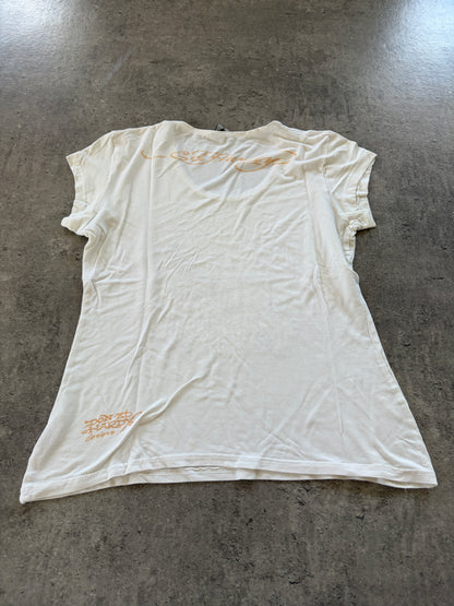 Vintage White Ed Hardy Top Rare