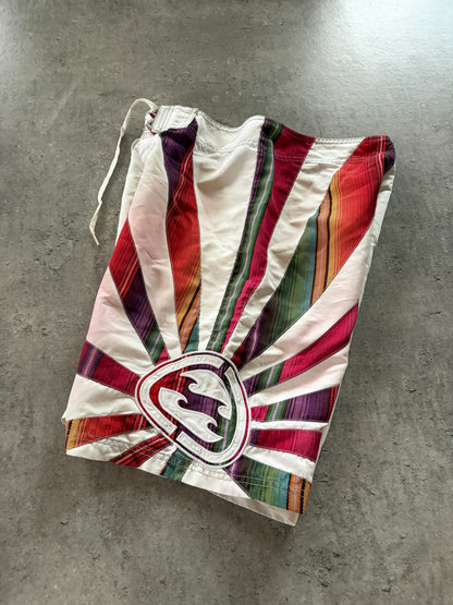 Vintage 90s Billabong Shorts Andy Irons Rising Sun